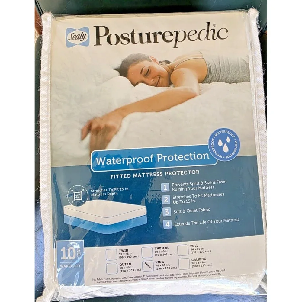 Sealy Posturepedic Waterproof Mattress Pad  King Size New in Package